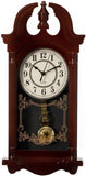 Clockswise Vintage Grandfather-Style Wall Clock with Wood-Effect Plastic Pendulum Battery-Operated for Home Decor Living Room Home...