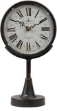 Lily's Home Antique Inspired Decorative Mantle Clock with Large Roman Numerals