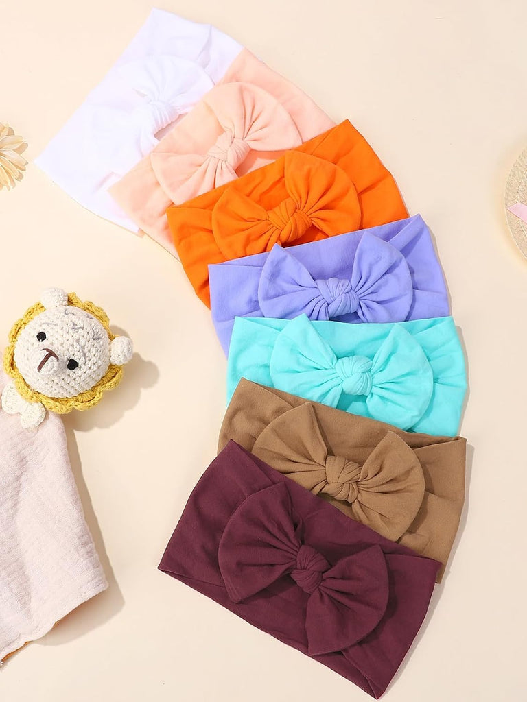 16PCS Baby Nylon Headbands Soft Baby Girl Headbands with Hair Bows