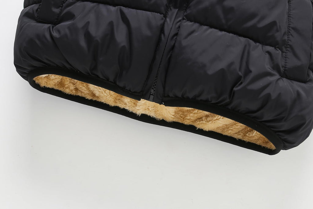 Toddler Winter Snow Puffer Down Vest Softshell Quilted Padded Sleeveless Jacket Black 120