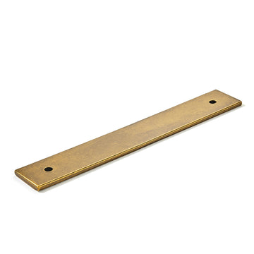 5 Pack 4" Square Backplate 3" 76mm Center-Center, Antique Brass Backplate for Pulls