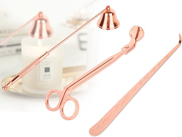 3-in-1 Candle Wick Trimmer Set with Wick Cutter, Snuffer and Wick Dipper
