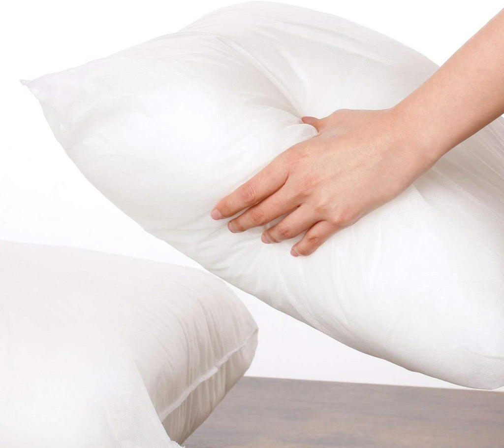 20 x 20 inches Pillow Inserts Hypoallergenic Brushed Microfiber Liner Down Alternative Filled Square - Set of 6