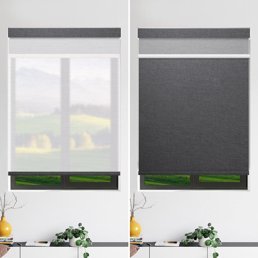 Motorized Day & Night Dual Layers Roller Shades (82133E)