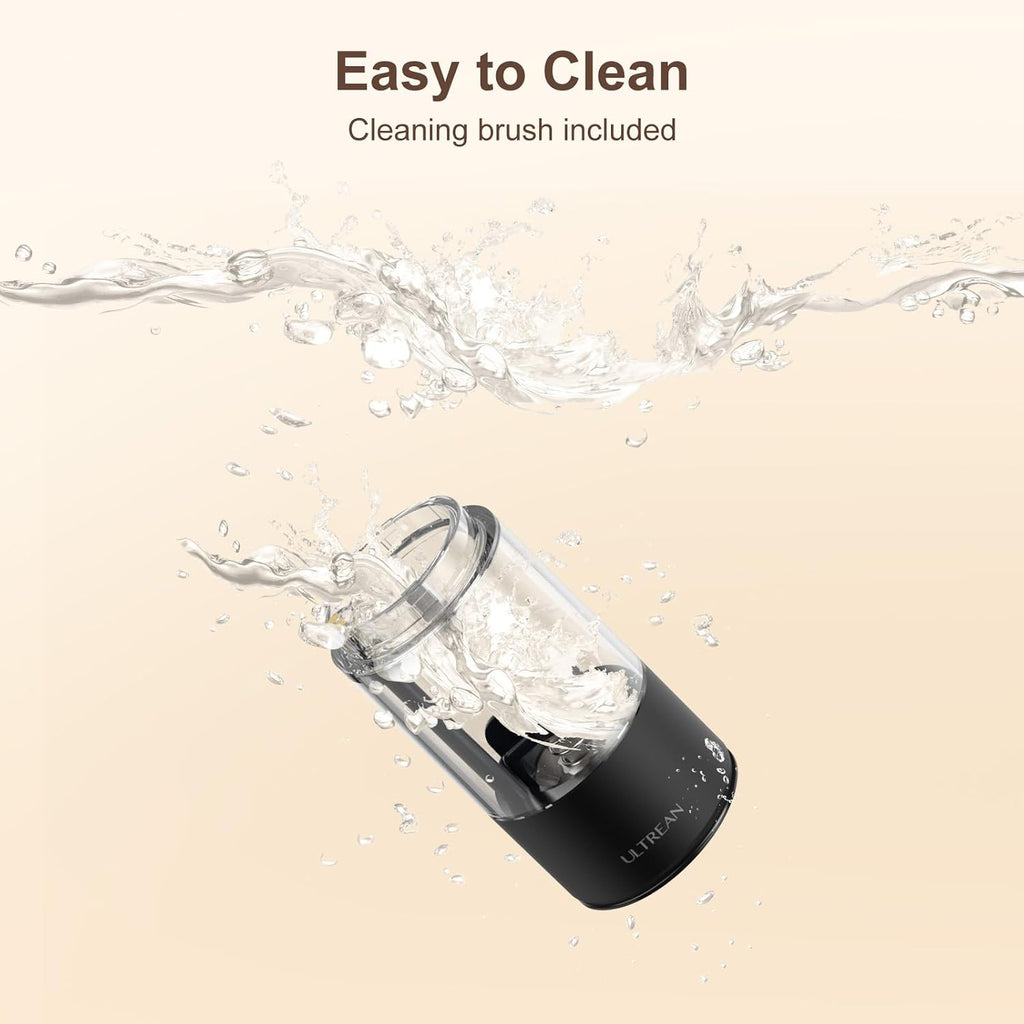 Pepper Grinder, Rechargeable Salt and Pepper Grinder with 6 Adjustable Coarseness, LED Light, Automatic Grinder