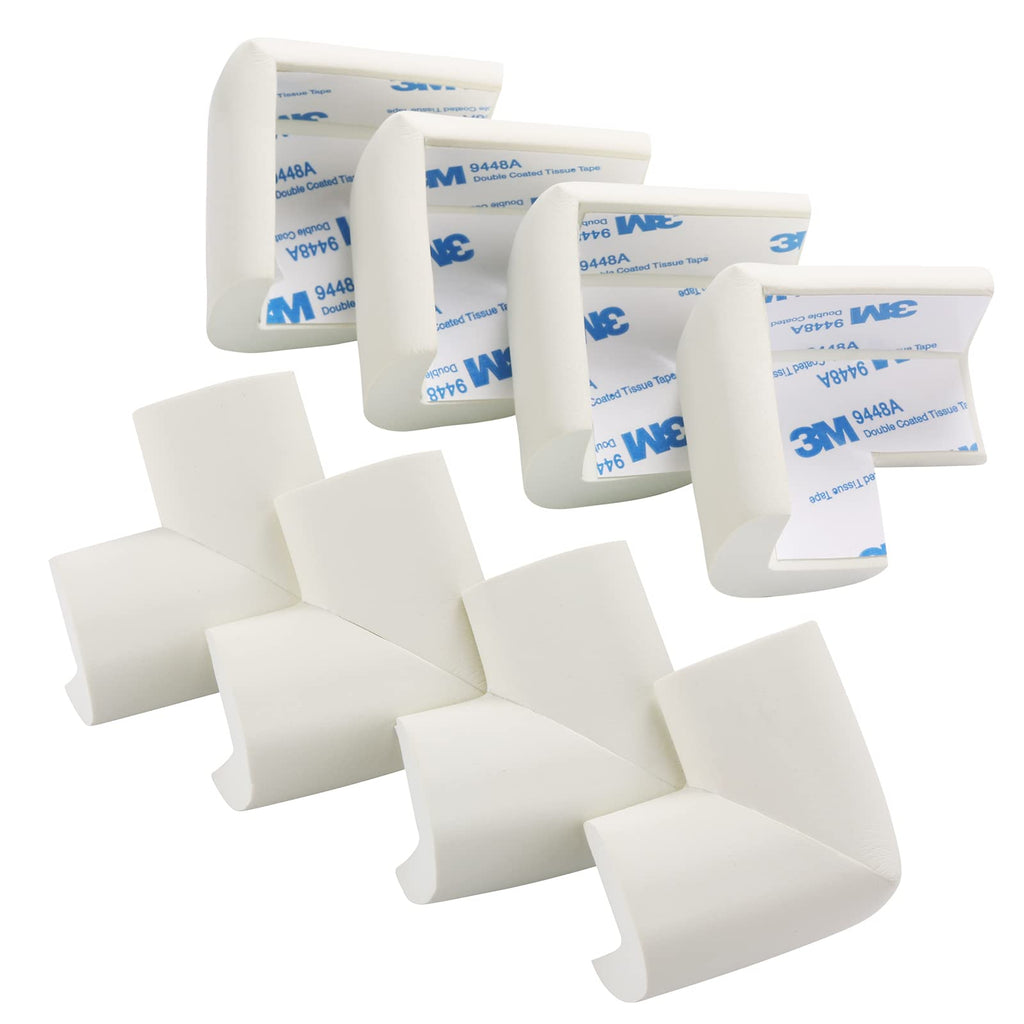 8 Pack Soft Corner Protector Baby Proofing Edge and Corner Guards,White