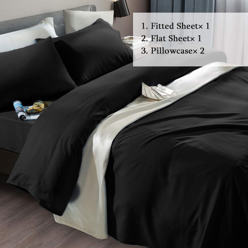 Bed Sheet Set, Super Soft, 18-24 Inch Deep Pocket, 4 PC, Twin XL