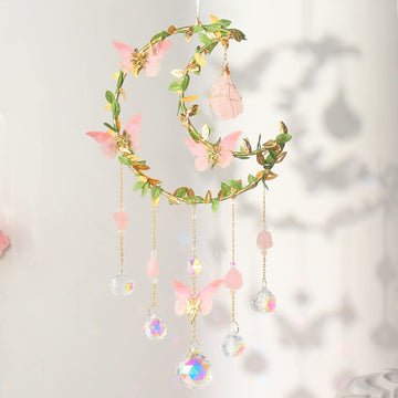 Butterfly Crystal Hanging Good Luck Charms Suncatcher Room
