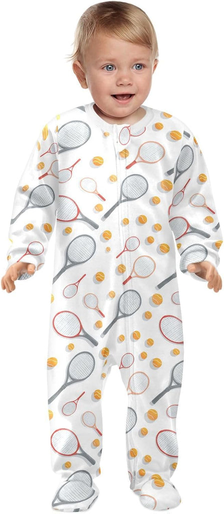Baby One-Piece Footies Rompers Pajamas Cotton Footed Pjs for Sleep Play Boys Girls