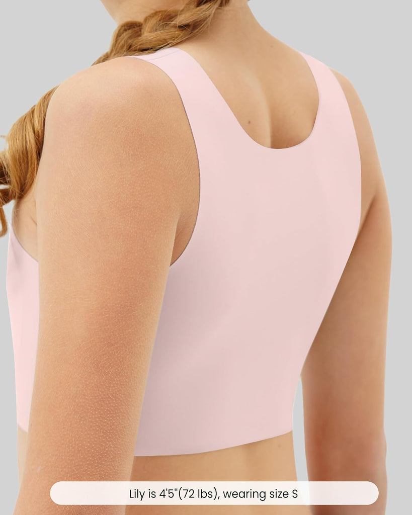 Girls Training Bras Seamless First Bra, Chest Double Lined