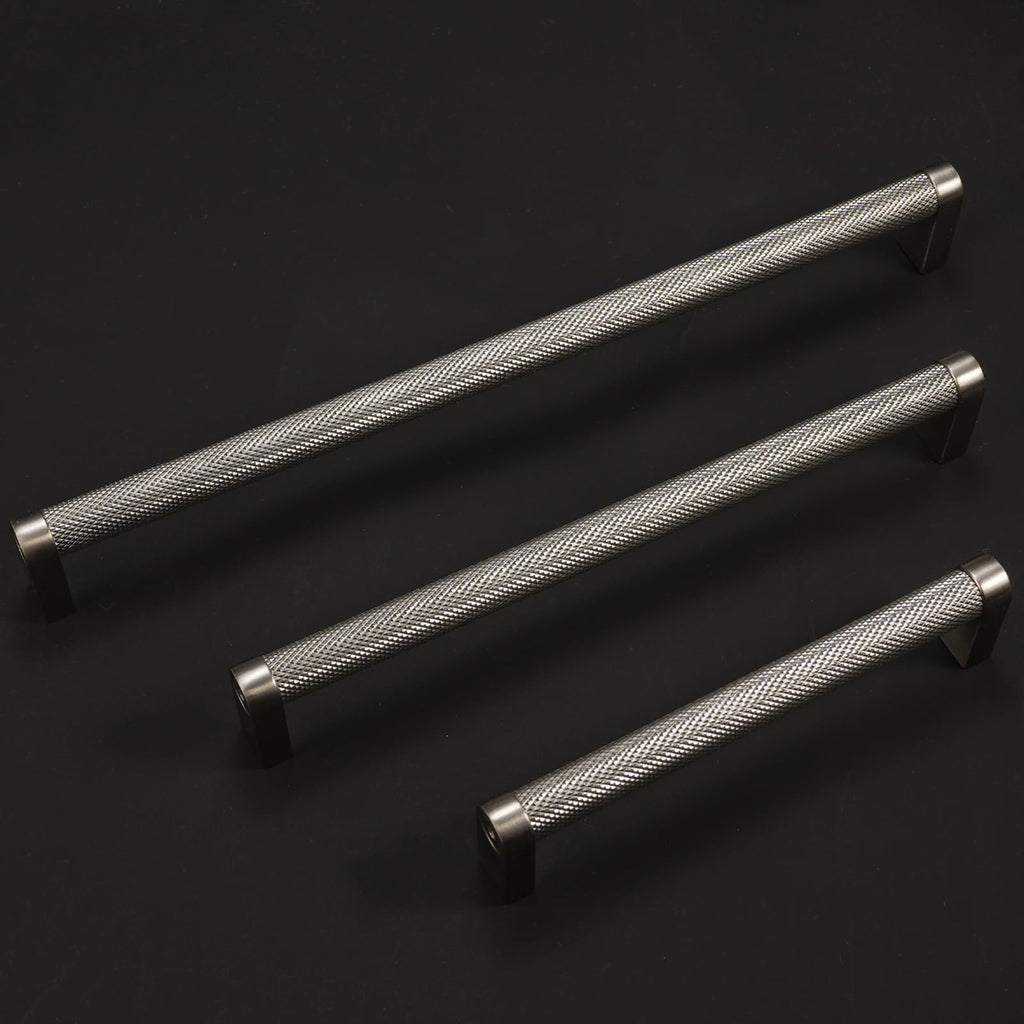 10 Pack 5 Inch Brushed Satin Nickel Kitchen Cabinet Handles Knurled Cabinet Pulls Drawer Pulls Kitchen Hardware