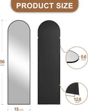 Arched Mirror Full Length,Standing Mirror Full Body,Large Floor with Stand for Wall Entryway Door Bedroom Bathroom