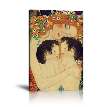 Mother Love Twin Baby Canvas Paintings Wall Art Decor Gustav Klimt Nordic Style Posters Printing Pop Art Pictures
