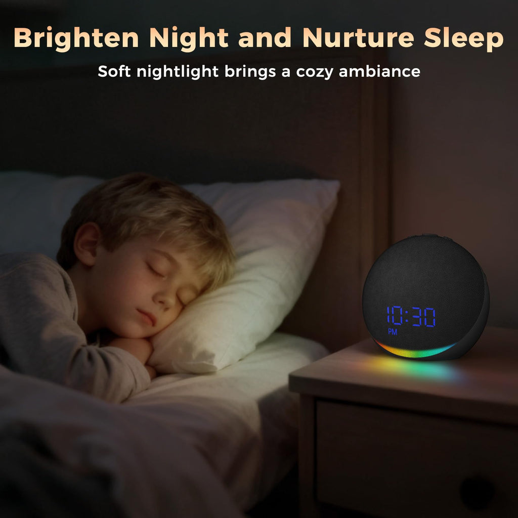 Sound Machine Alarm Clock : 25 Natural Sleep Sounds