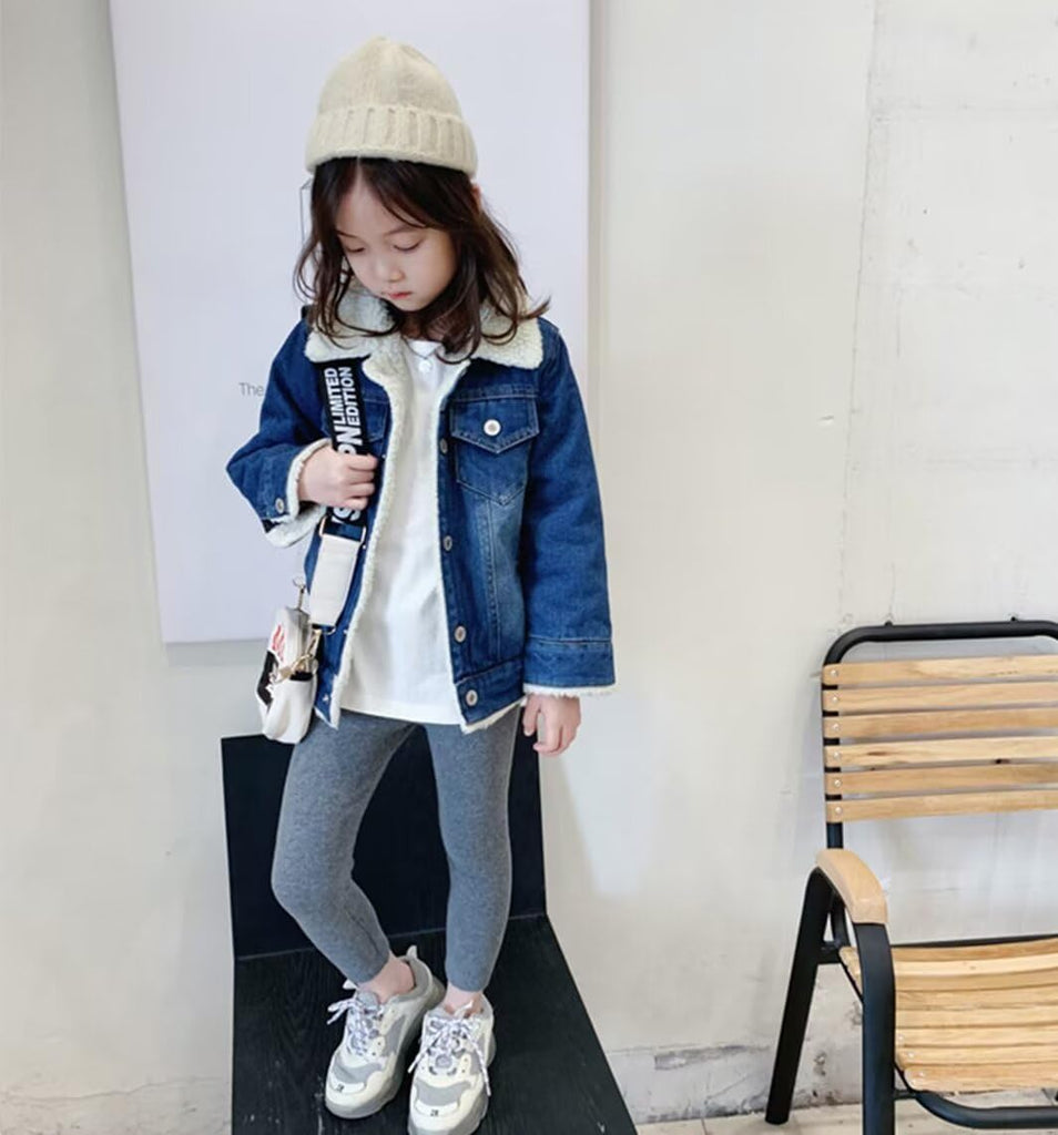 Girls' Denim Jacket Outerwear, 12 Months