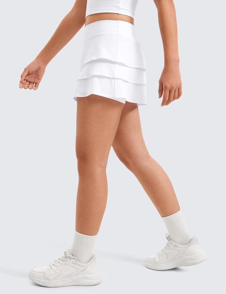 Girls Ruffle Athletic Skirts