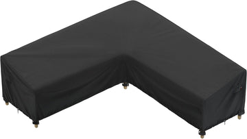 Outdoor Sectional Cover fit 80 x 80 inch L-Shaped Couch Sofa | Waterproof, Weatherproof, fit 79 x 78, 77 x 76