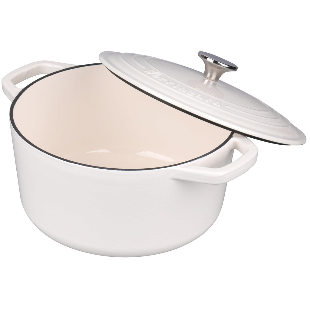 Enameled Cast Iron Dutch Oven Pot with Lid, for Bread Baking, Round Bread Oven- include Sourdough Bread Baking