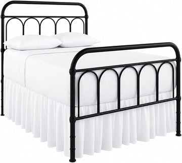 Ruffled Bed Skirt Queen 16-Inch Drop with Split Corners, White | 100% Microfiber Bed Skirts - Soft and Stylish Dust