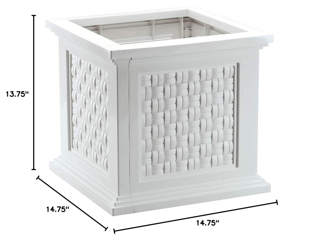 Lightweight All-Weather Rattan-Style Planter Box
