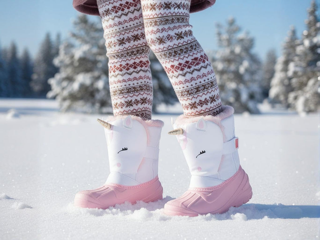Kids Snow Boots Waterproof Toddler Winter Girl Boy Insulated Fleece