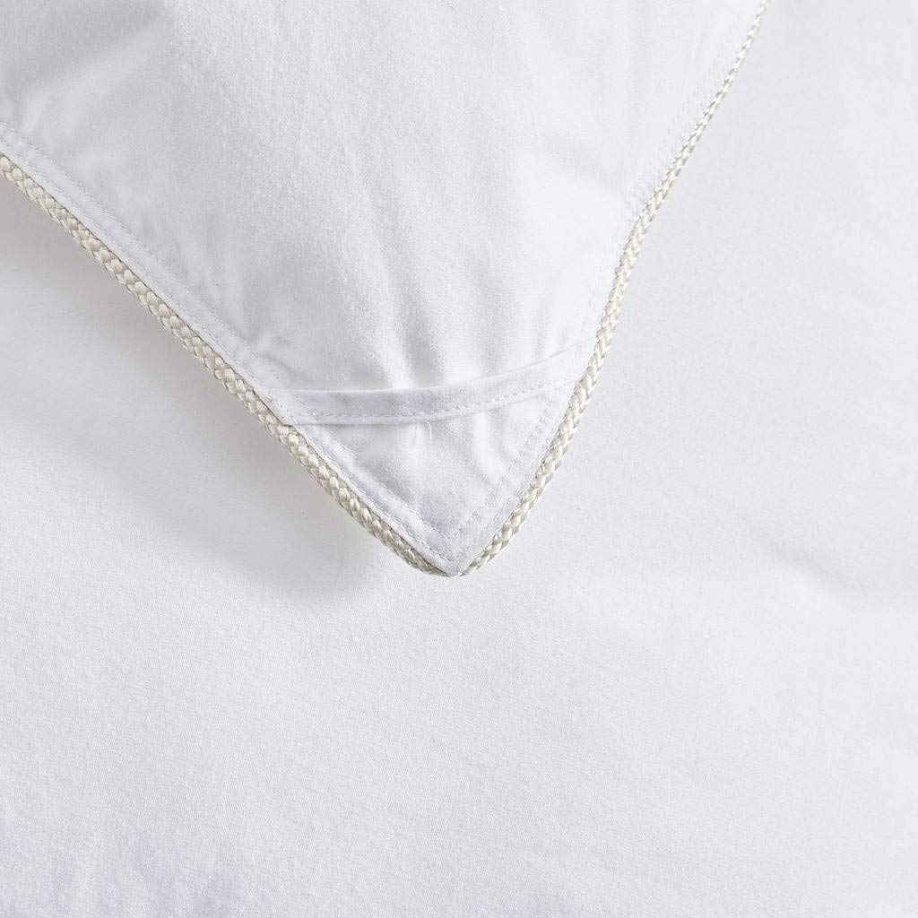 100% Egyptian Cotton Baffle Box All Year Goose Down Comforter, White, Queen, 750 FP, 50 oz