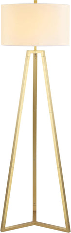 SAFAVIEH Lighting Collection Deisa Contemporary Gold 64-inch Tripod Floor Lamp (LED Bulb Included)