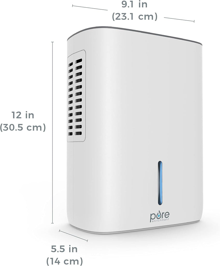 PureDry Deluxe Dehumidifier - Mid-Sized 1.5L Water Tank Eliminates 500ml/day in Excess Moisture from Closets