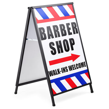 Barber Shop Sign 24"×36" Barber Shop Walk Ins Welcome Sidewalk Sign