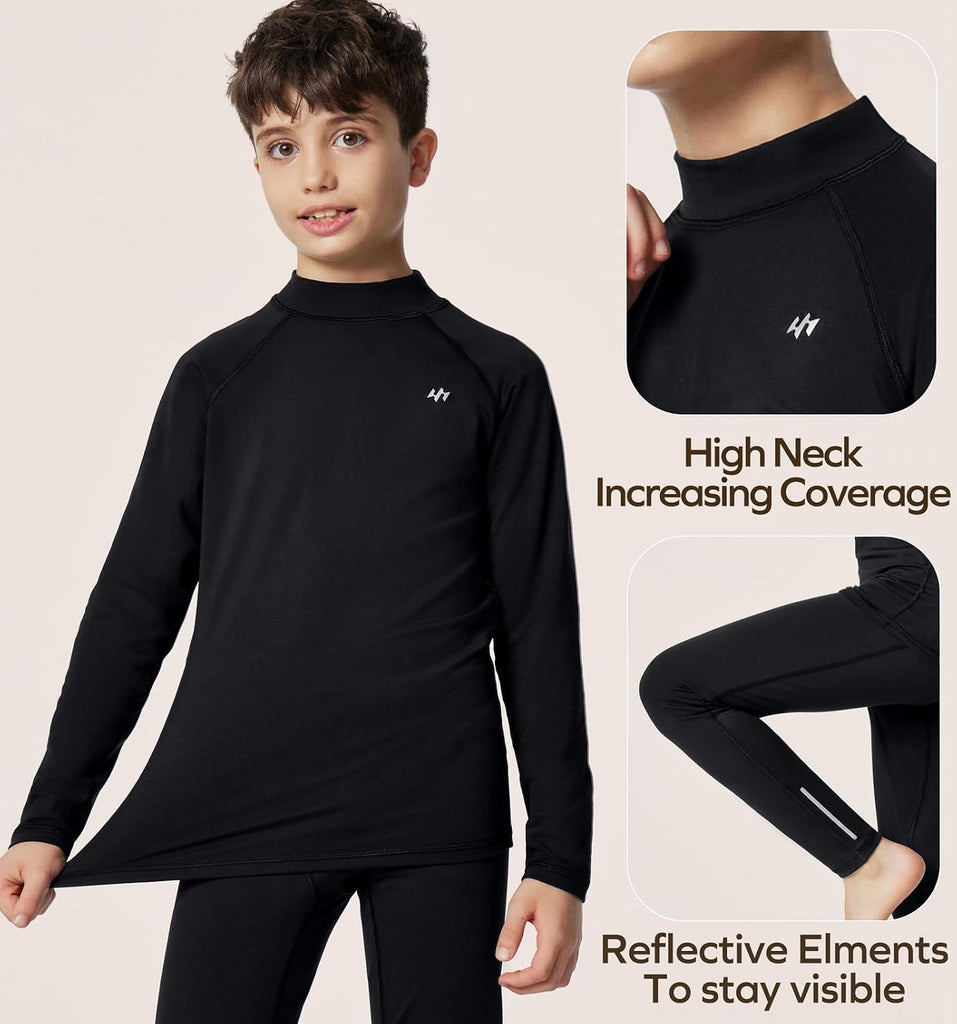 Thermal Underwear Set for Kids 2 Piece Sets Base Layer kids long johns