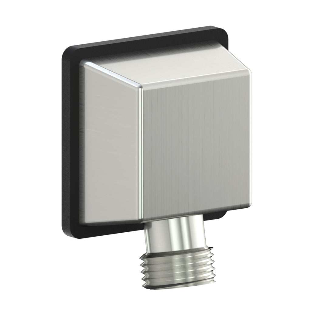 Wall Mounted Supply Elbow, Wall Elbow for Hand Shower, Solid Brass Wall Supply Elbow, Check Valve Included (Brushed