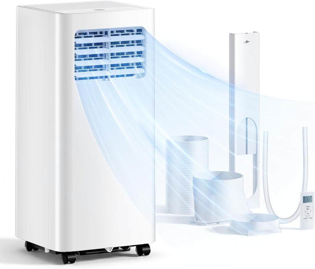 8,000 BTU Portable Air Conditioners, 3-in-1 Air Conditioner Portable up to 350 sq.ft, Portable AC Unit with Cool, Fan