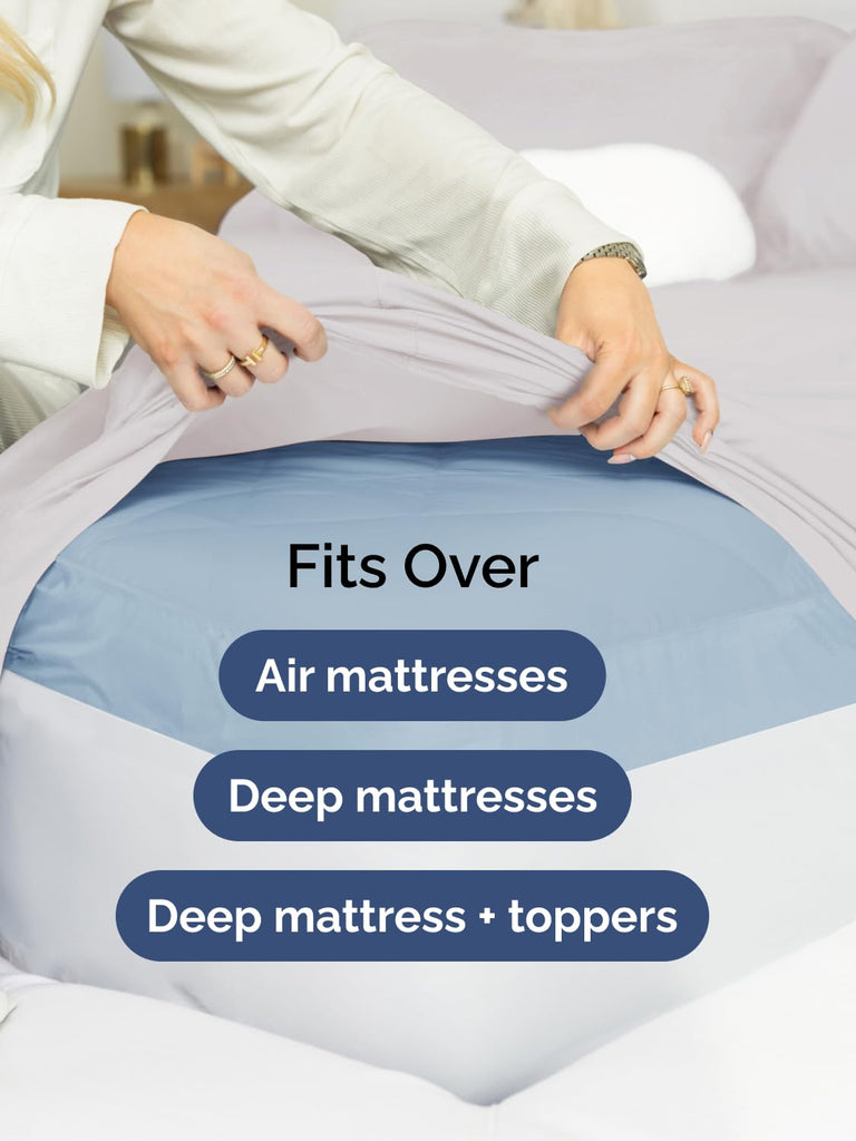 CGK Extra Deep Cal King Sheet Set - 6pc Cooling Sheets - French Grey