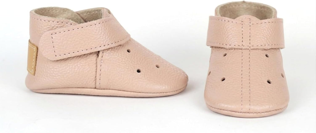 Pink Baby Shoes Soft Sole Leather Booties Toddler Kids Slippers Loafers Newborn Gift New First Walker Sandals Boys