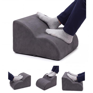 Foot Rest for Under Desk at Work, 2-Step Foam Foot Stool, Washable