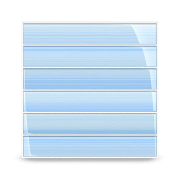 Big Blue Glass Subway Tile Backsplash or Bathroom/Showers, 2x12