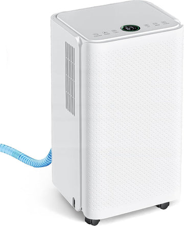 30Pints Dehumidifier with Drain Hose, Most Efficient Energy Star, 2,000 Sq.Ft Dehumidifier for Basement, 2L Tank 38dB