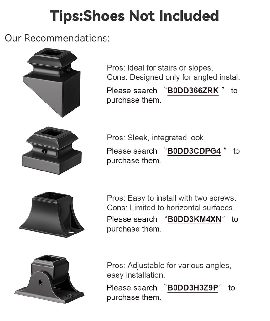 Wrought Iron Hollow Balusters - Deck Spindles Stair Railing indoor, Stair Single Spoon Knuckle Hollow Iron Baluster