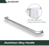 Showers 46.5 in.- 48 in. W x 72 in. H, Semi-Frameless 2 Bypass Sliding Shower Doors