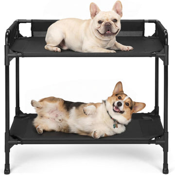Bedside Dog Bed, Dog Bunk Bed Bassinet for Small Dogs, 34"x20"