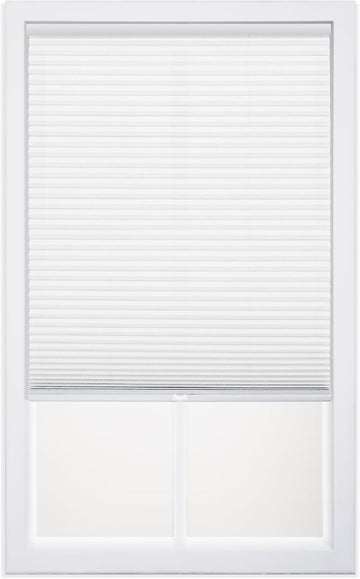 Cordless 1" Light Filtering Cellular Shade, White