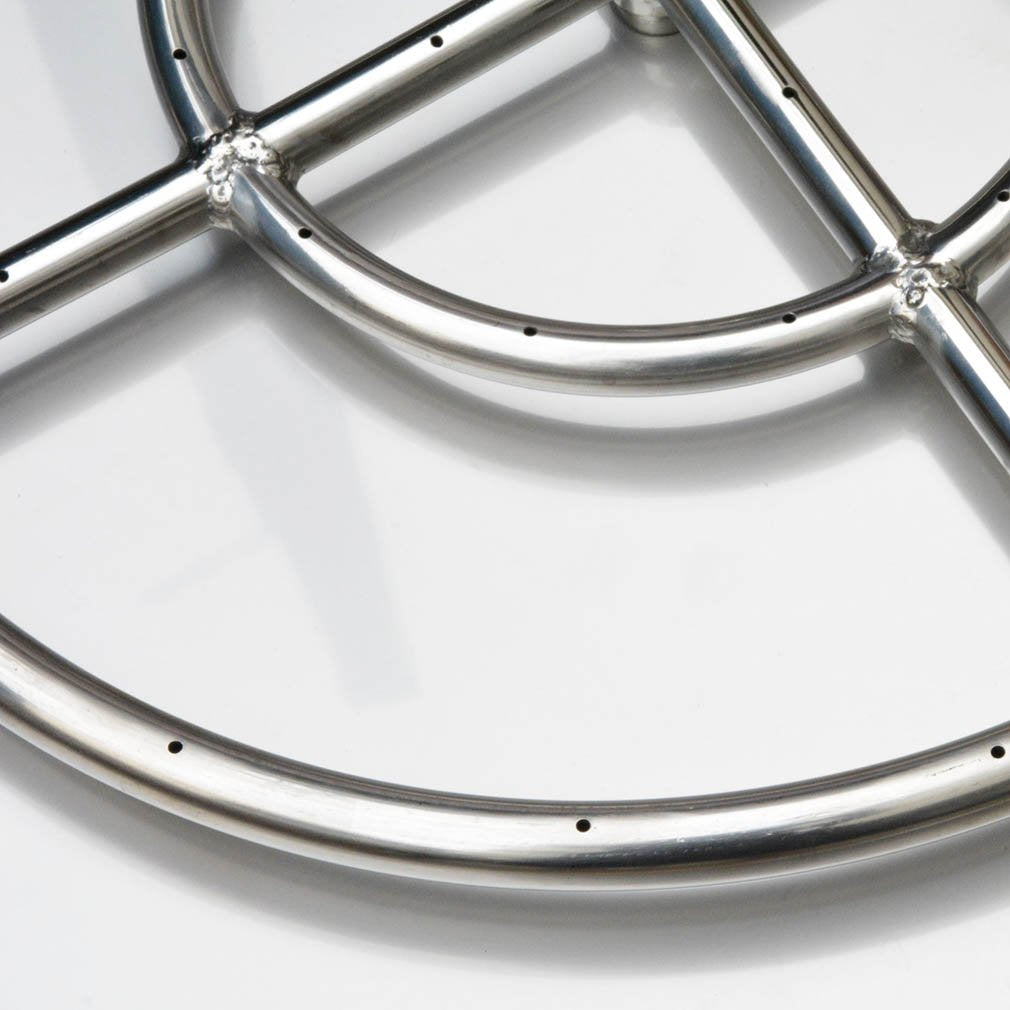Stainless Steel 24" Round Flat Fire Pit Burner Pan
