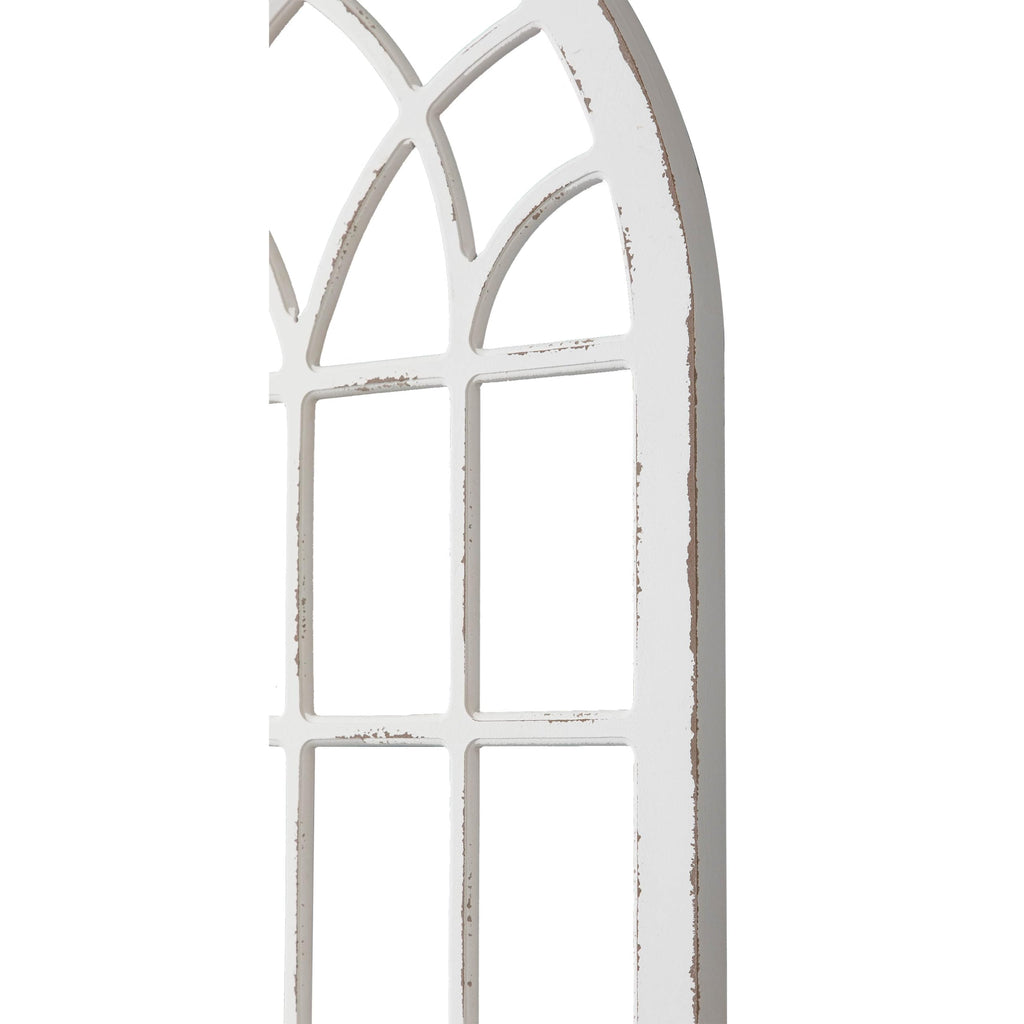 Large Farmhouse Arched Window Frame Wall Decor 44 X 24 Inch