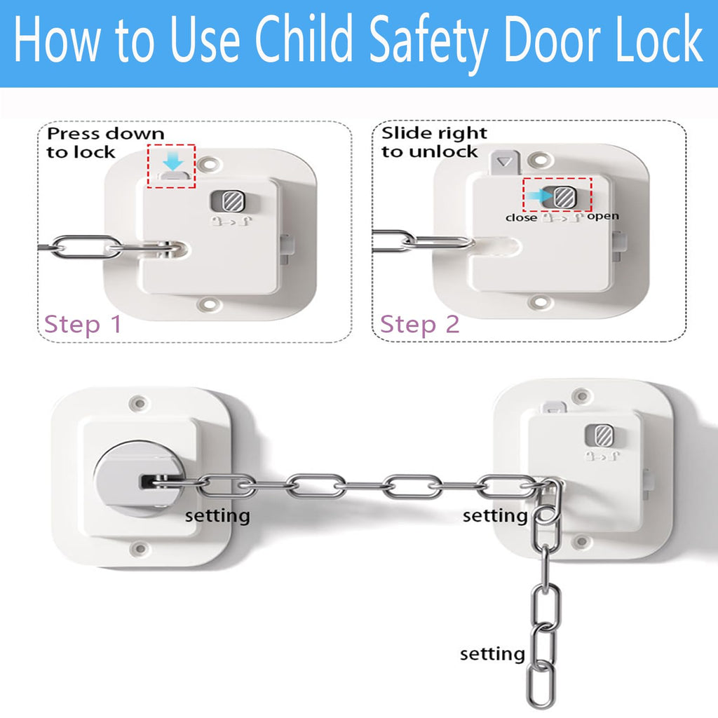 Child Proof Door Lock, 1 Pack