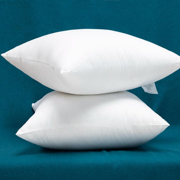Cotton Fabric Plump Throw Pillow Inserts, Down Alternative Decorative Couch Cushion Cover Filler, 18 X 18 - Set of 2