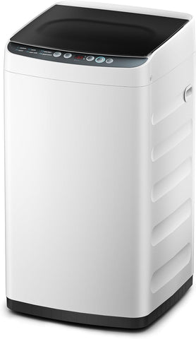 Portable Washing Machine, 0.9 cu. ft with 6 Cycles, Drum Clean, Quick, Stainless Steel Tub, Transparent Lid, LED