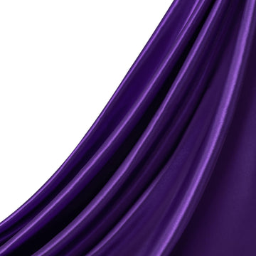 Purple Satin Fabric by The Yard, 1 Yard, 55 Inch Wide