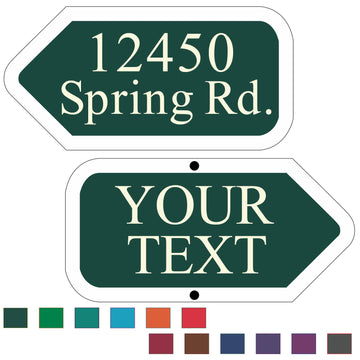 Street & Address Sign, Reflective Rust-Free Aluminum Plaque, Weatherproof House Number Marker, Multi Size & Color