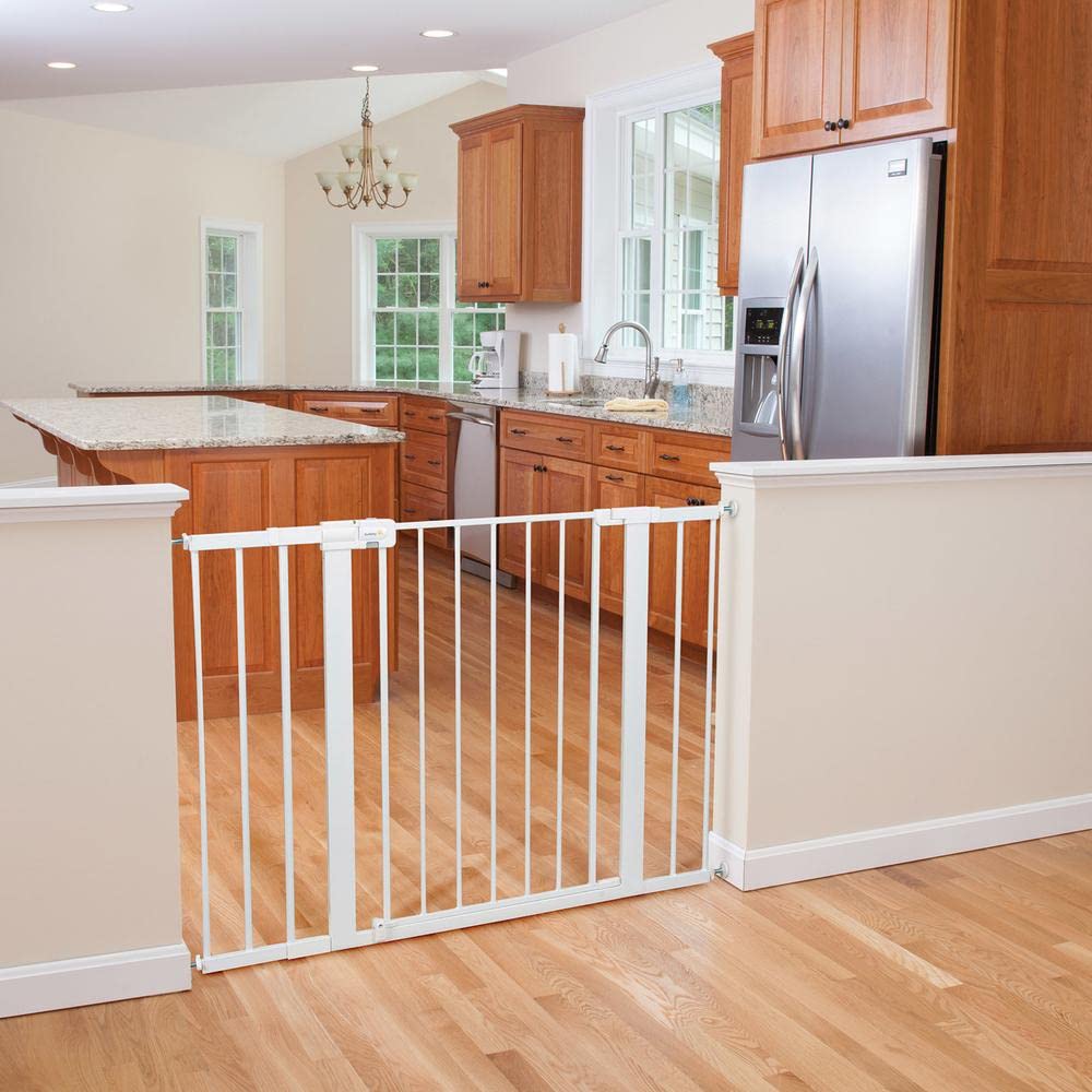 Extra Wide Baby Gate with Door: Premium Child Safety, Extra Tall Gate for Doorways, Dog Gates, Easy Installation, 36"