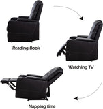 Electric Power Recliner Chair with USB Ports and Cup Holders